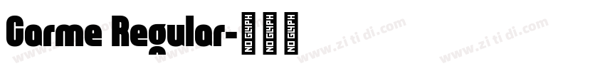 Carme Regular字体转换